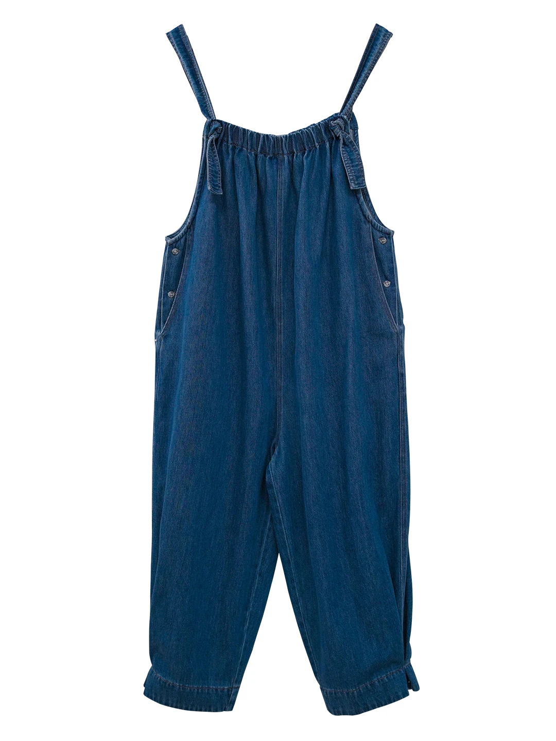 imakokoni 2023 Original Patchwork Cotton Denim Girl Suspenders 234128