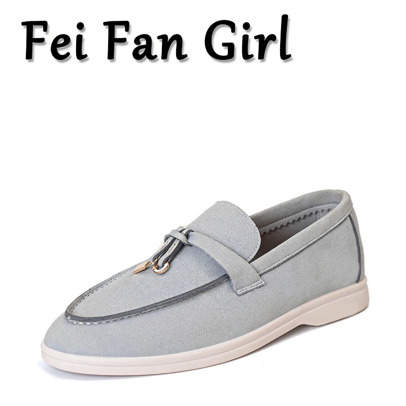 

High-quality Women's Loafers Shoes 2023 Spring Autumn Flat Bottom Lock Tassel Elegant Classic Comfortable Walking Loafer