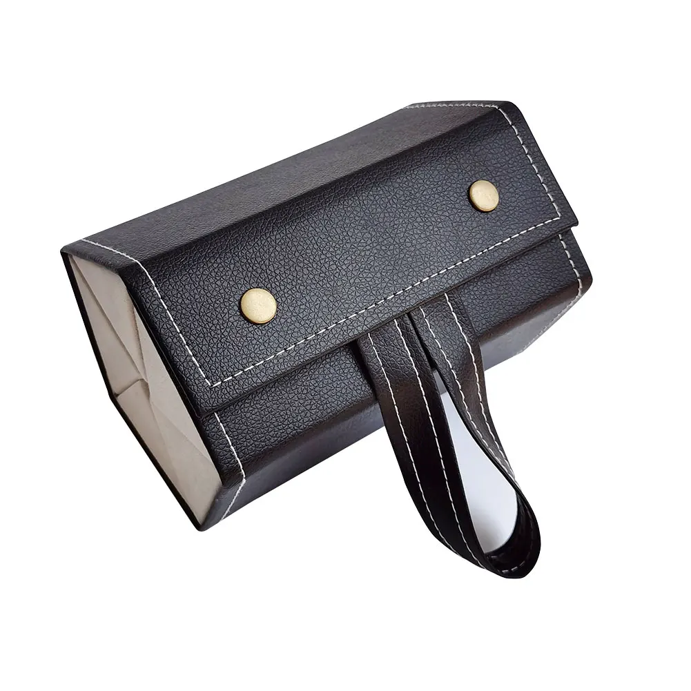 

Sunglasses Organizer Foldable Portable Hanging Holder Gift Daily Storage Box PU Display 5 Slot Anti Scratch Eyeglasses Case