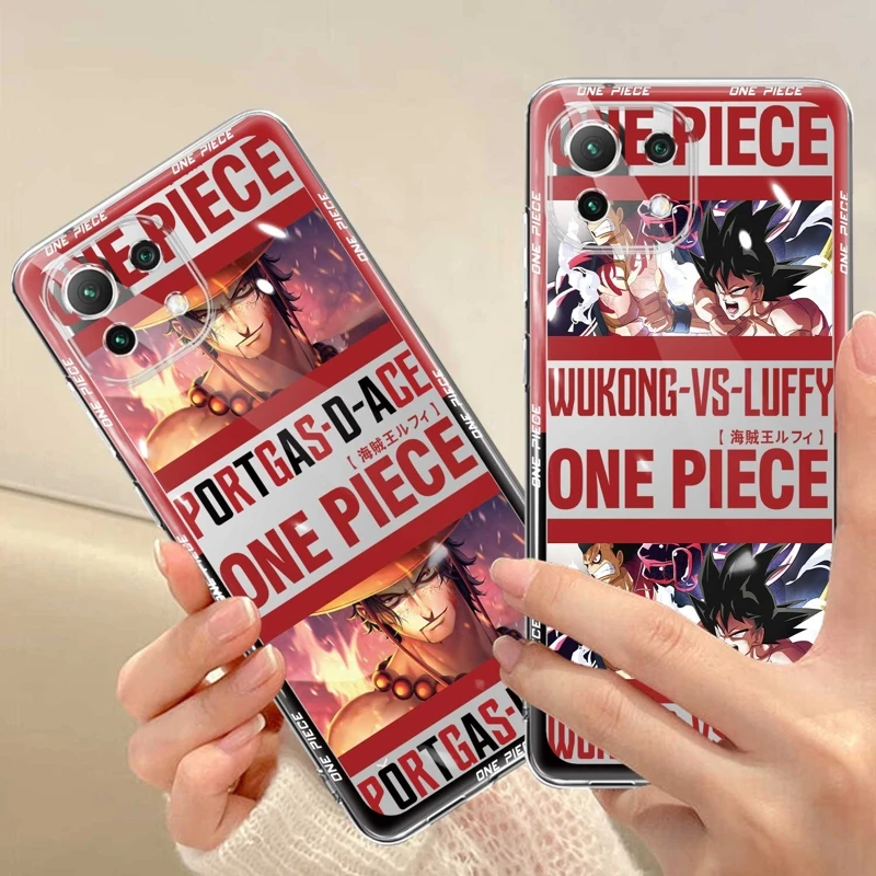 

One Piece Anime Luffy Silicone Case For Xiaomi Mi M5s POCO X3 NFC 11T 5G 12T Pro M5 11 Lite 13 Note 10 12X 10T 9T POCO M3 F3