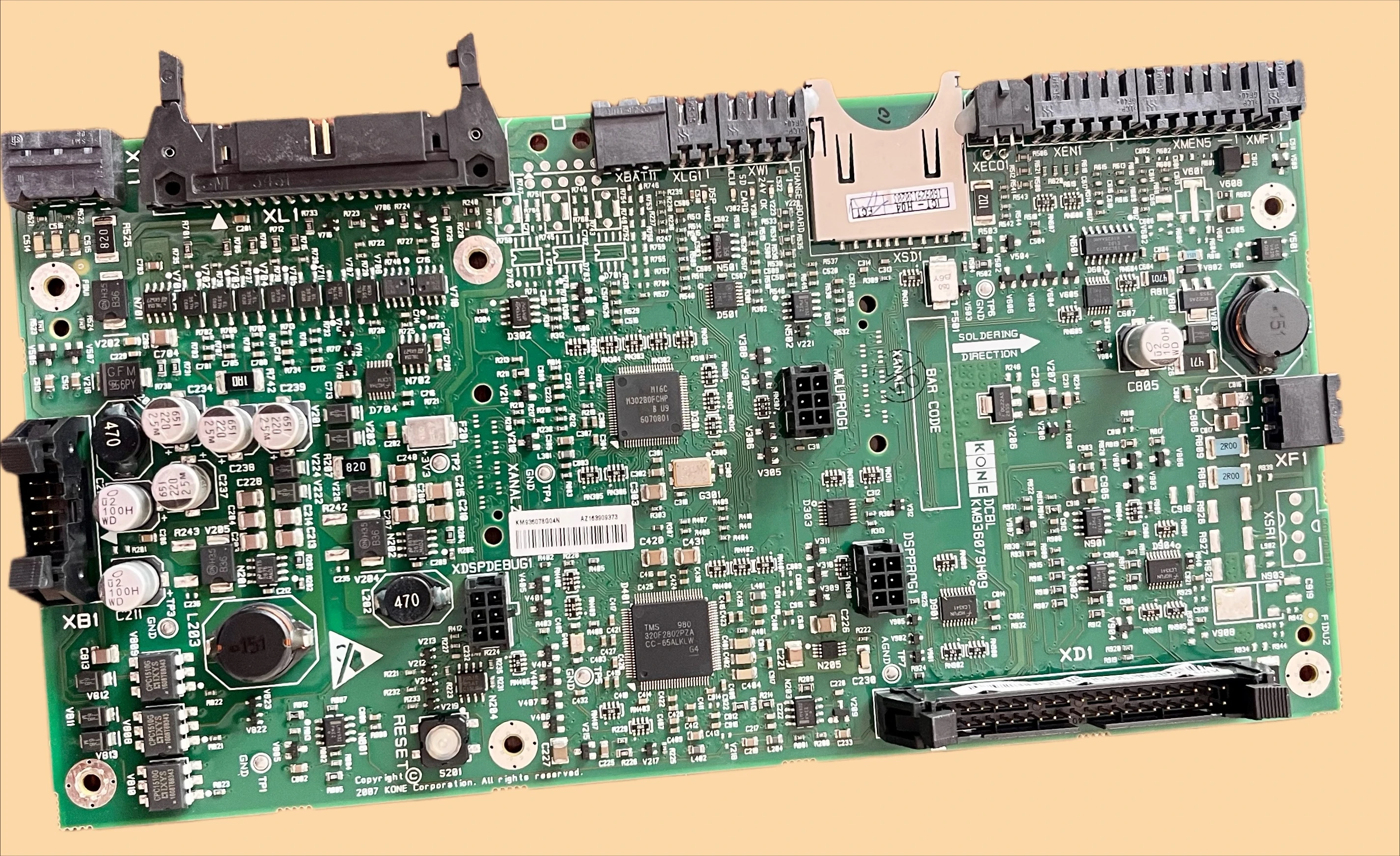 Основная плата инверторного привода лифта KONE KM 936078 G01L N G04N КМ 936079 H07 H09