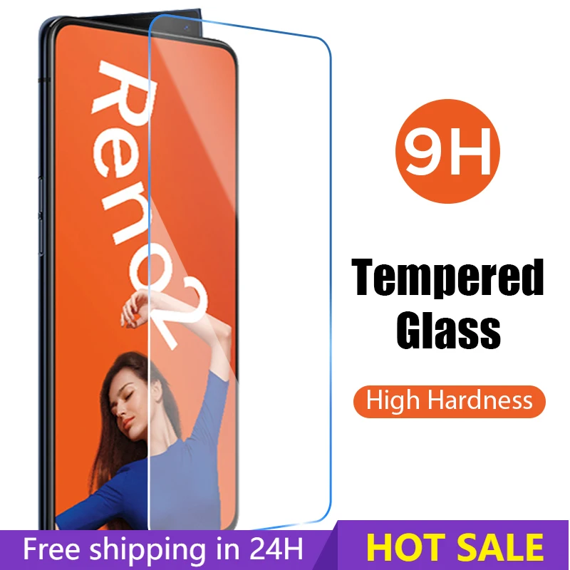 

9H Protective Glass for OPPO Reno 2Z 4 5G Lite 3 2 Ace Tempered Protector for OPPO Find X2 Lite F17 Pro Safety Transparent Film