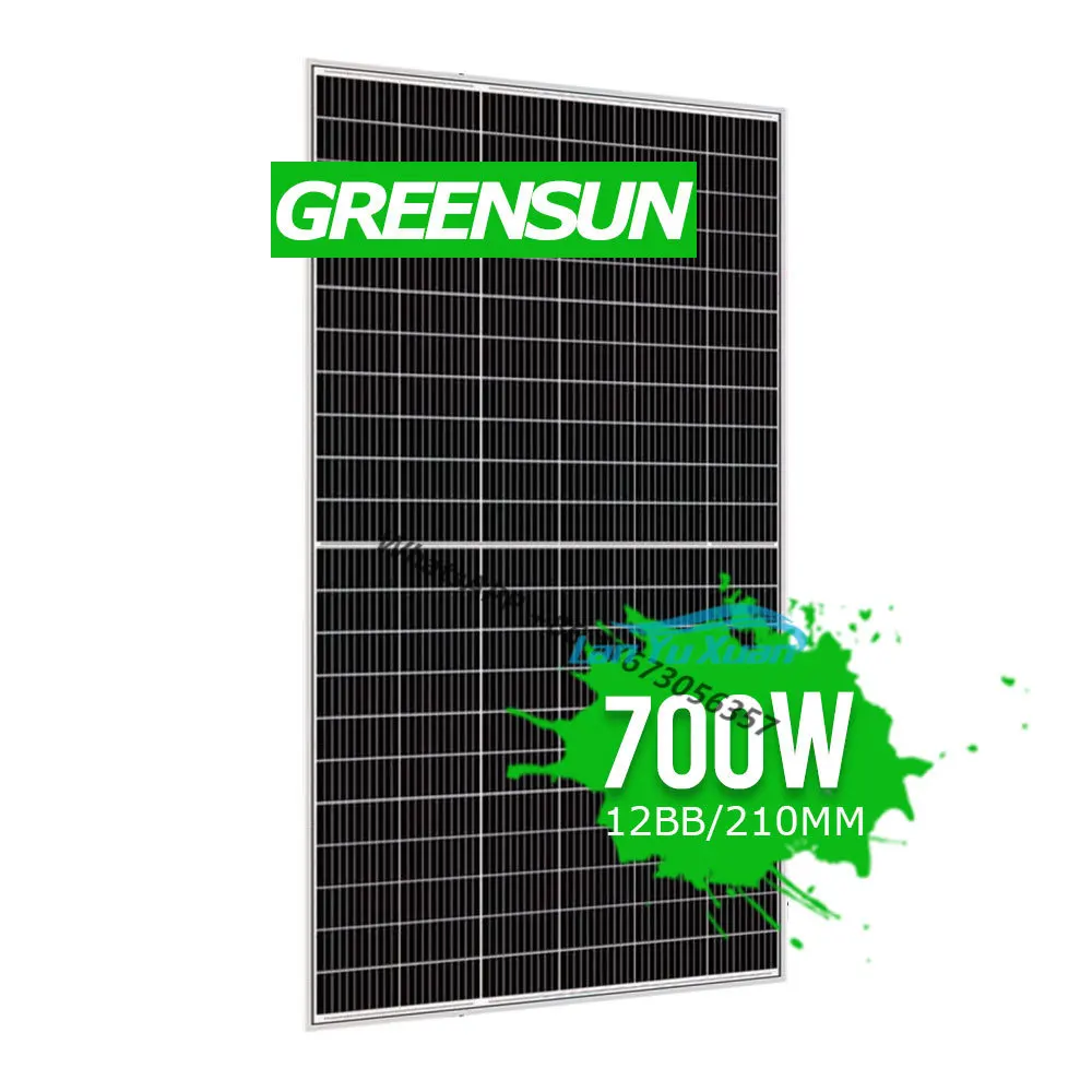 

1000 Watt 2023 Hot Panel Solar 700W Half Cell PERC Mono Solar PV Module 680W 690W 700W 800W Panel Solar De 700 W