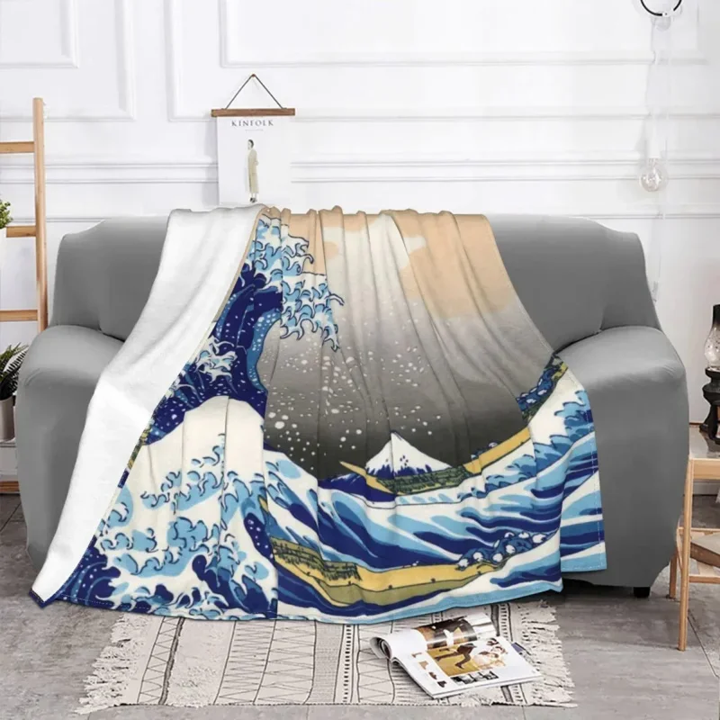 

The Great Wave Off Kanagawa Katsushika Hokusai Blanket Fleece Summer Soft Throw Blankets For Bedroom Bedding Throws