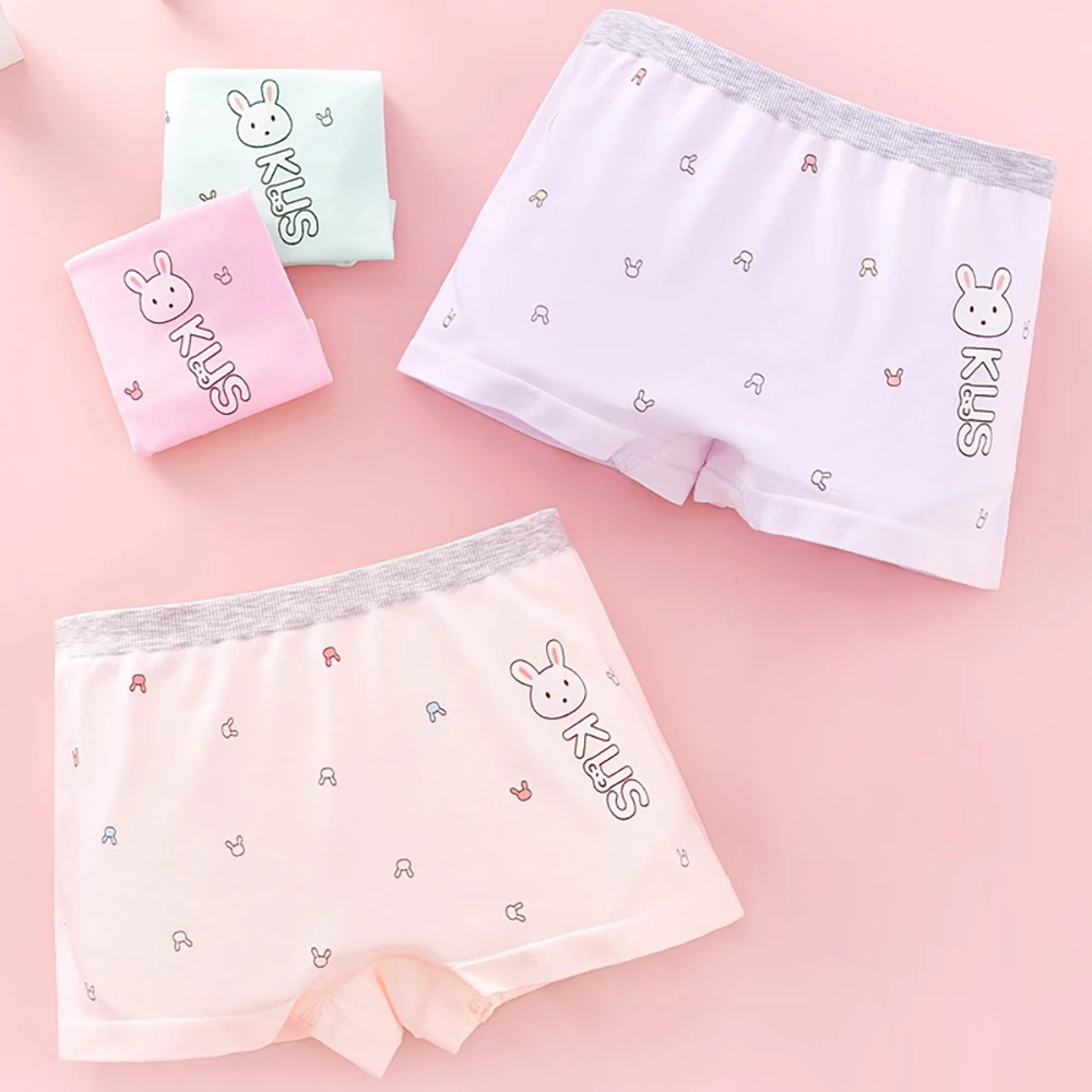 

5Pcs/lot Cotton Panties Girls Boys Children's Underwear Kids Underpants Dinosaurs Rabbit Cartoon Pattern