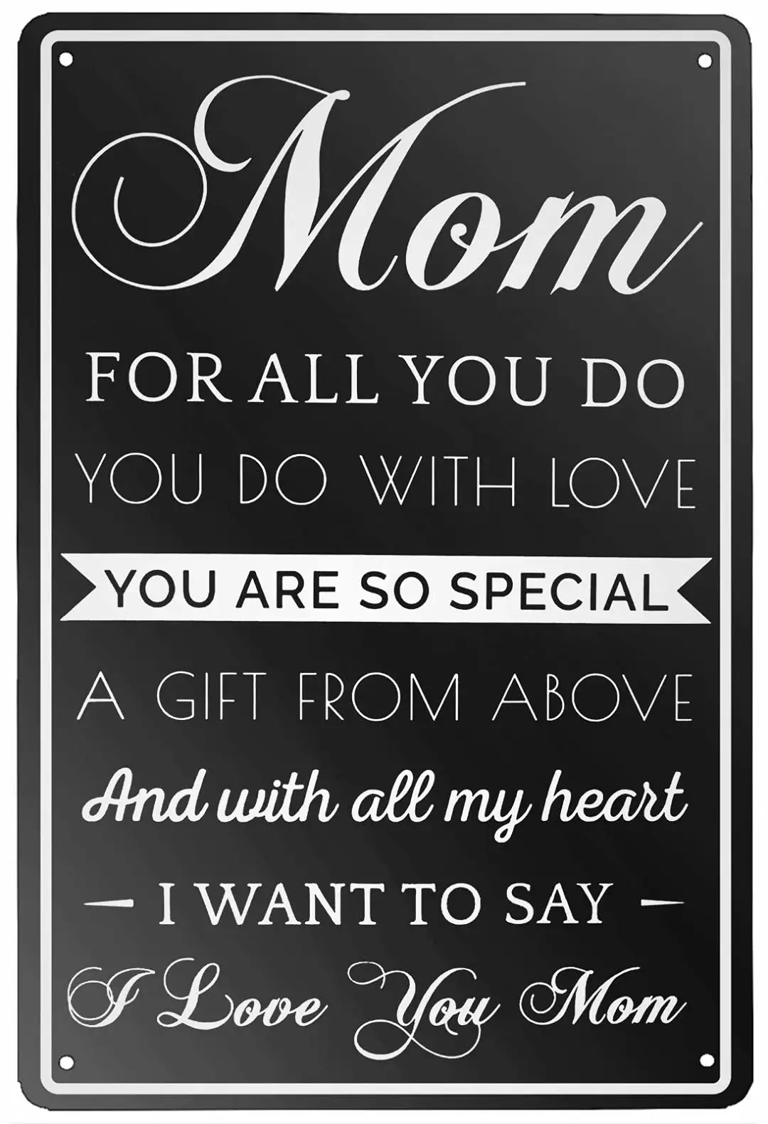 Металлический жестяной знак в винтажном стиле подарок для мамы от дочери сына