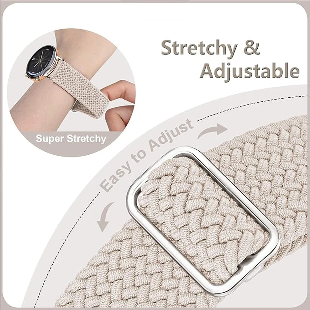 Ремешок для Amazfit Balance GTS 4 mini/2/2e/3/GTR 4/2/3/Pro аксессуары нейлоновый плетеный браслет