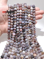 6 10mm natural gem stone persian gulf agate beads for jewelry making faceted round spacer beads diy bracelets accessories 15%e2%80%98%e2%80%99