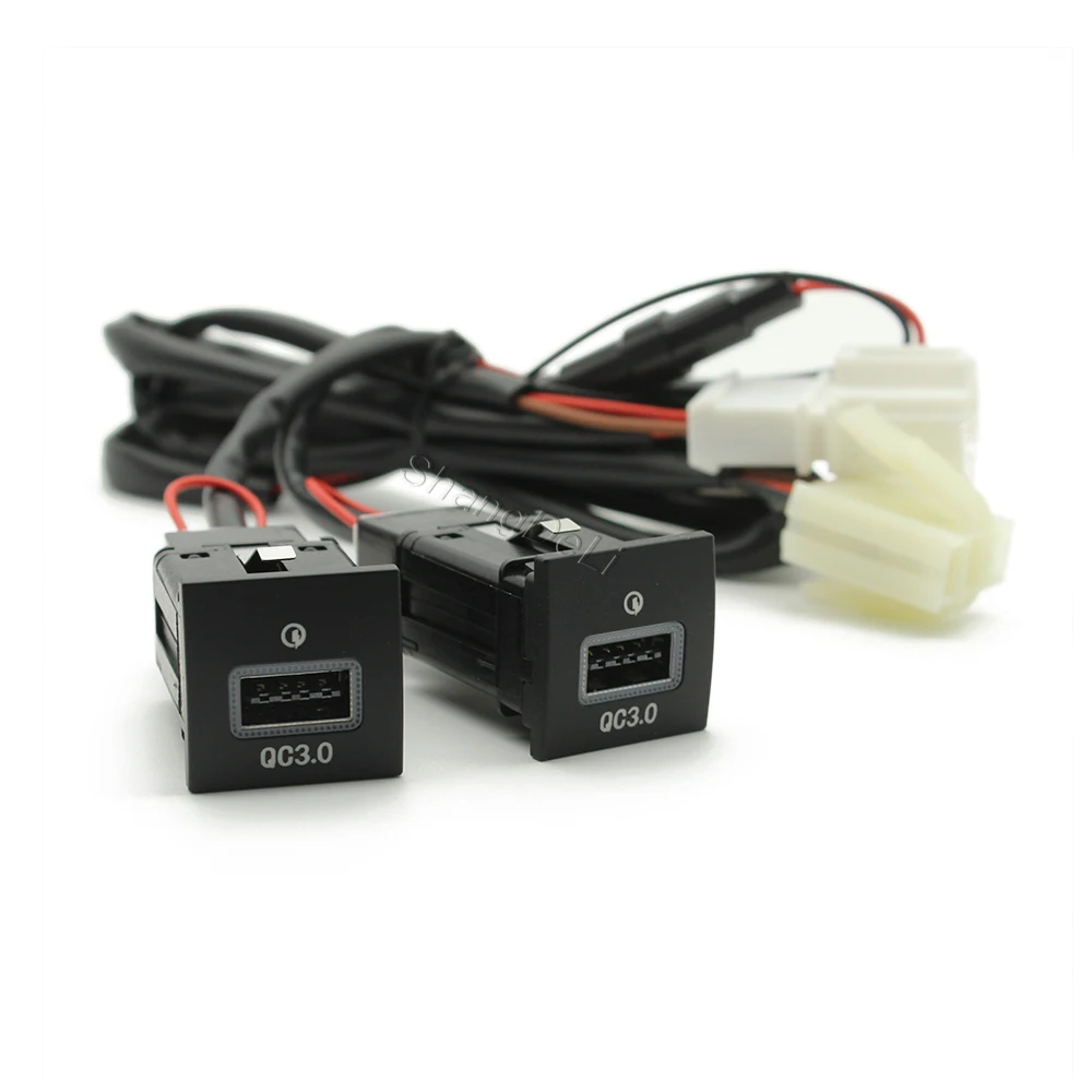 Автомобильное быстрое зарядное устройство розетка 12 В/24 В прикуриватель QC3.0