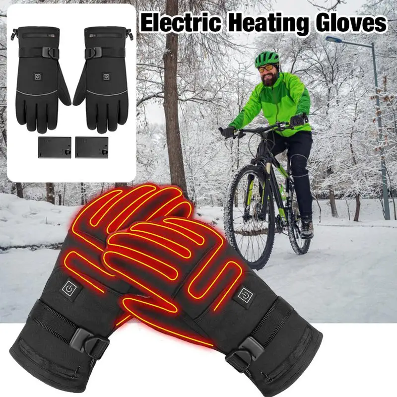 

Перчатки для езды на горном велосипеде, мужские перчатки с электрическим подогревом, термоперчатки для сенсорных экранов,
