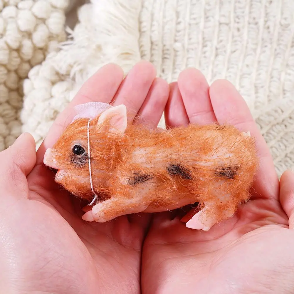 Мягкая силиконовая кукла в виде свиньи 5 дюймов реалистичные куклы-реборн