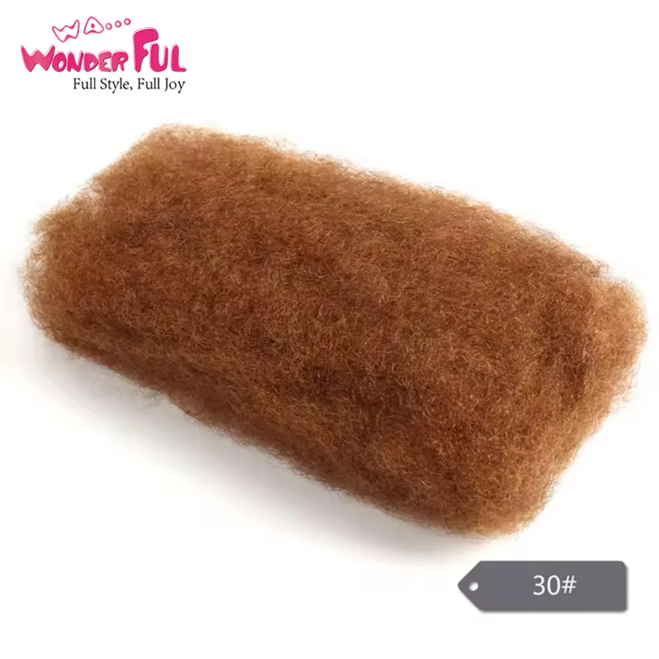 Замечательные бразильские волосы Remy афро курчавые 100% человеческие коричневые