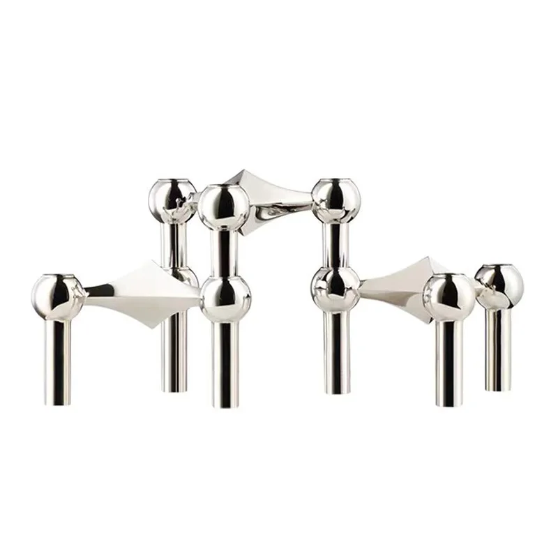 Nordic Gold Candlestick Centerpiece Living Room Decoration Gift Home Decore Candelabra