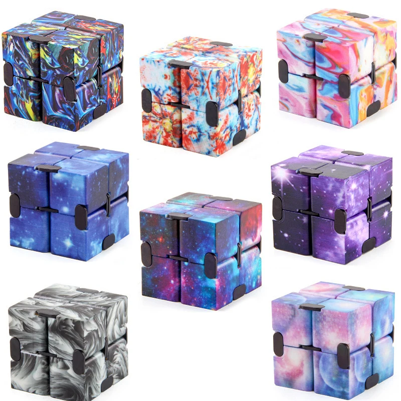 

Magic Infinity Cube Fidget Toys Stress Reliever Toys Anti Stress Starry Sky Game Anxiety Relief Sensory Toys For Kids Adults