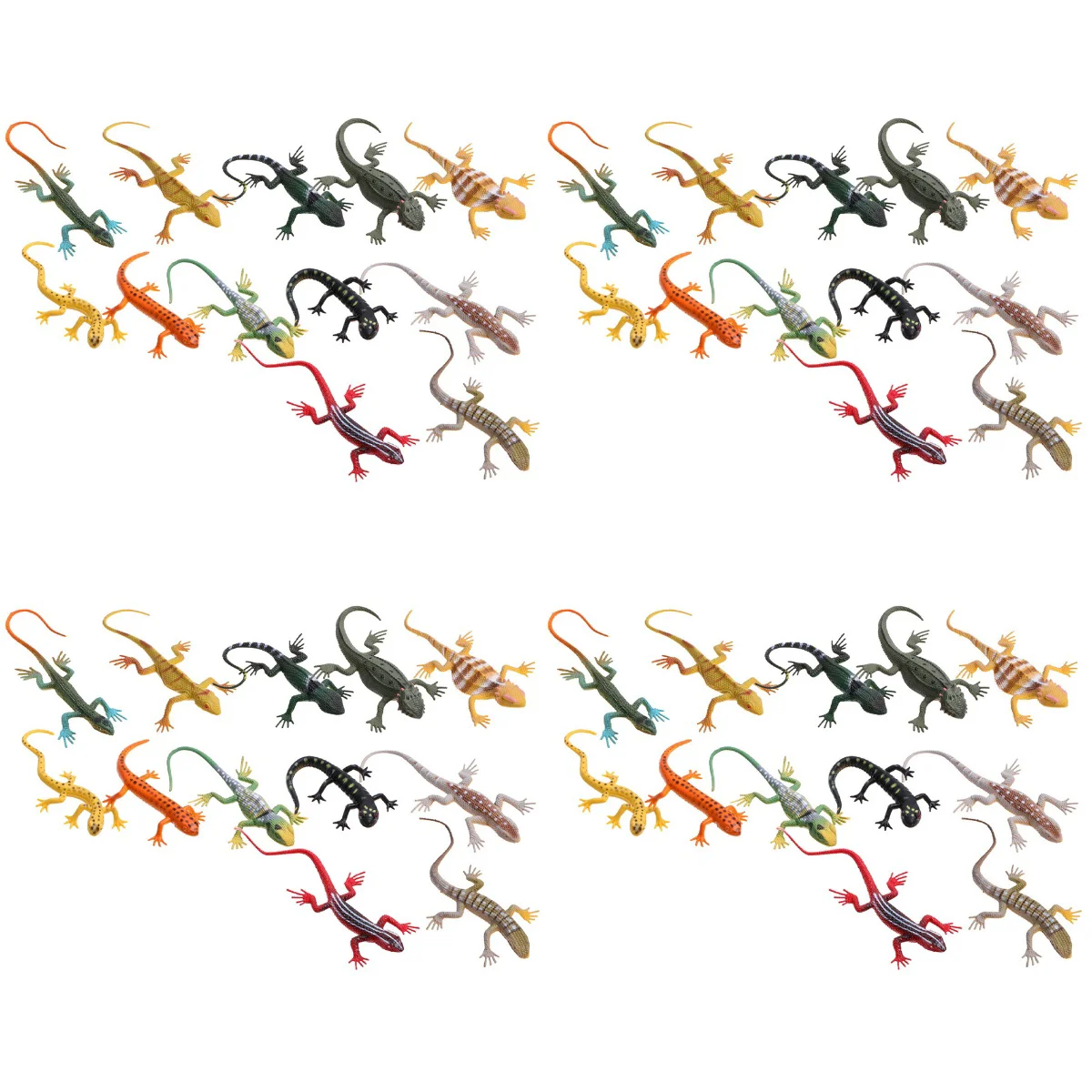 

48 шт., фигурки в виде ящериц