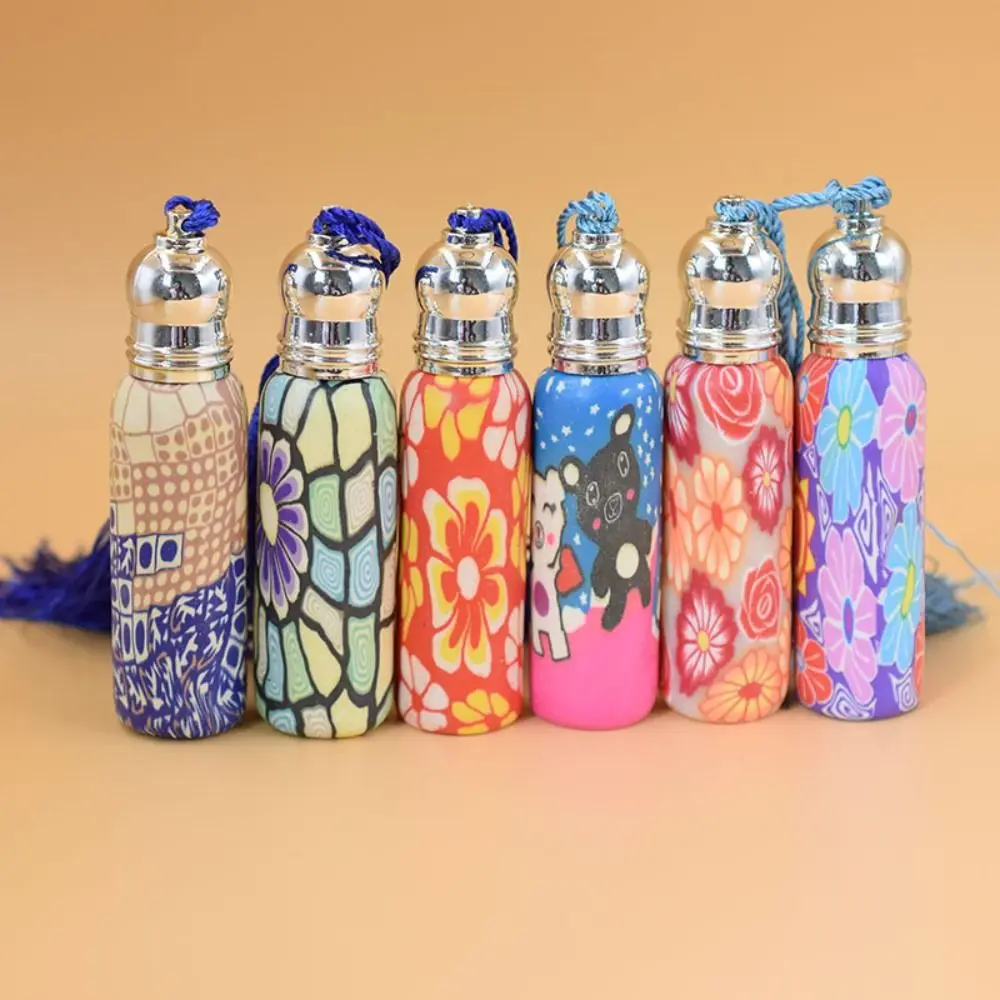 

2Pcs/lot 6ml 10ml Glass Roll On Bottles Empty Polymer Clay Perfume Roller Bottle Essential Oil Vials Refillable