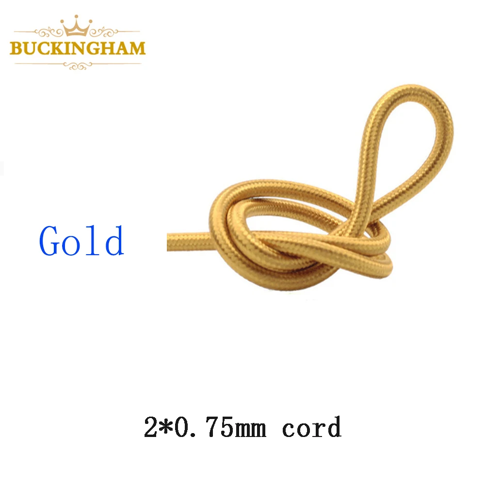 2*0,75 мм винтажный электрический провод, подвесной светильник, кабель, витой текстильный медный шнур в стиле ретро, подвесной светильник Эдисона, провод, несколько цветов