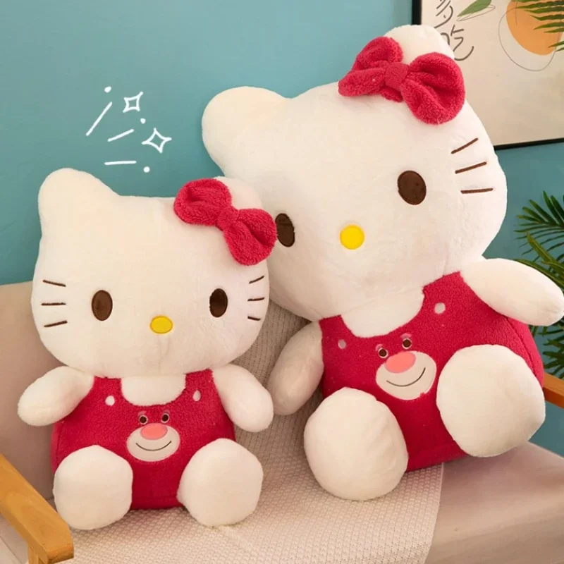 Sanrio Hellokitty Kawaii Аниме кукла подушка Hello Kitty плюшевая игрушка комната украшение для