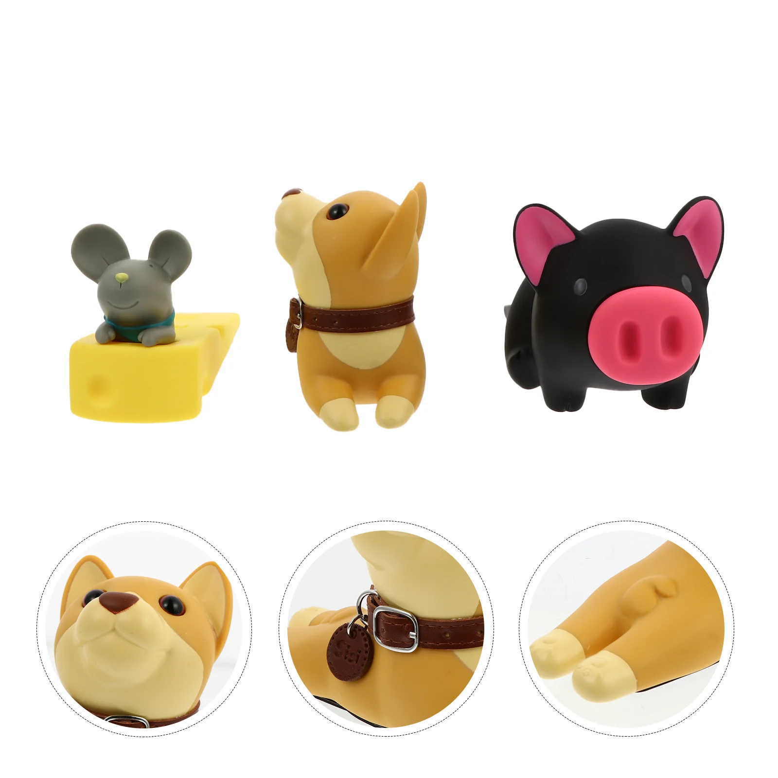 

3Pcs Children Doorstop Finger Protector Cartoon Animal Door Stoppers