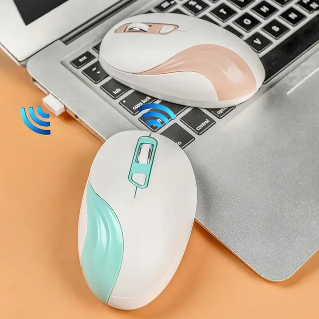 Stylish Anti-slip Roller Comfortable Grip Portable 2.4GHz Wireless Desktop PC Computer Mouse Gaming Accessories 2