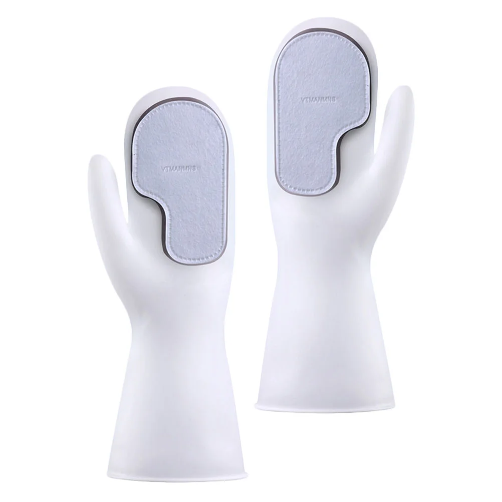 

Gloves Cleaning Dishwashing Kitchen Washing Non Rubber Tools Dish Scrubbing Hand Silicone Housework Bowl Waterproof Scrubber