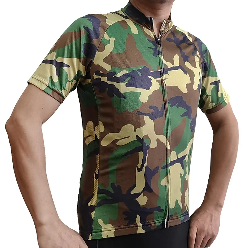 

Летняя камуфляжная Мужская велосипедная Джерси, куртка для горного велосипеда, топы с защитой от пота, велосипедная одежда, уличная спортив...