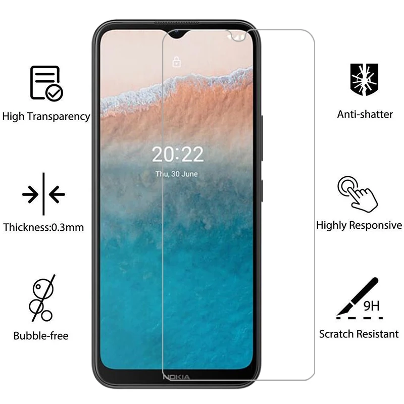 Защитное закаленное стекло для nokia c21 plus защита экрана на nokiac21 c 21 21c c21plus пленка