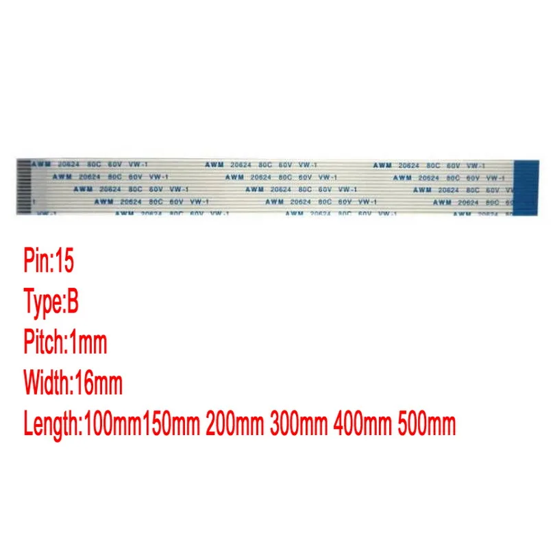 10/15/20/30/40/50 см 15pin 1 мм Шаг Raspberry Pi 2/3/4B кабель для камеры FFC FPC плоский гибкий кабель