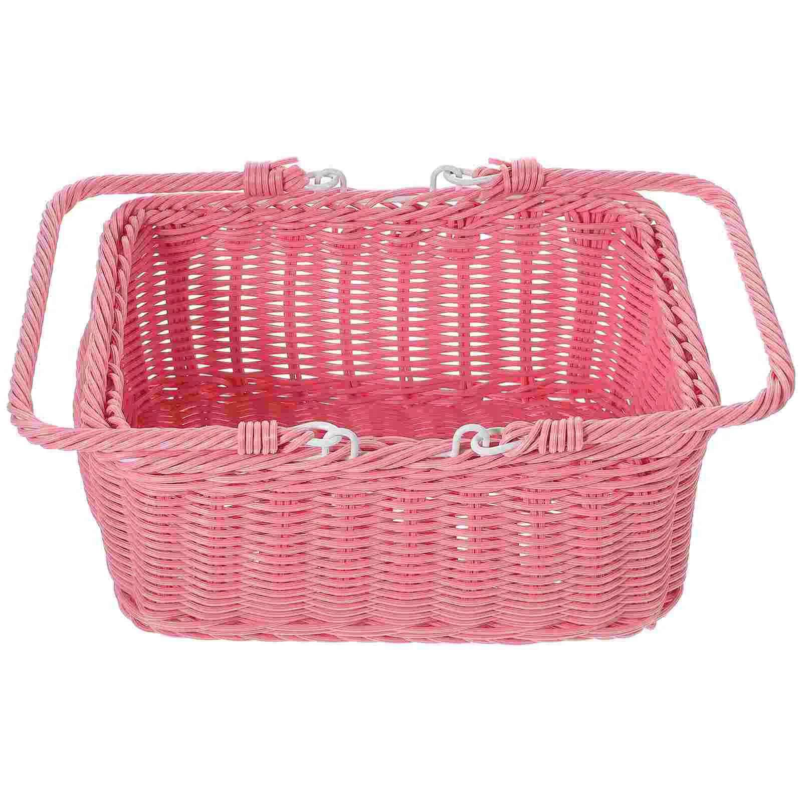 

Cake Containers Rustic Wicker Basket Harvesting Basket Snacks Packing Basket Woven Picnic Basket