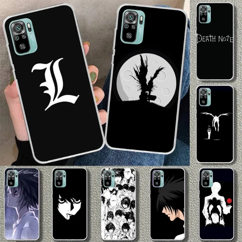 Чехол для телефона Death Note, прозрачный чехол для Xiaomi 12, 11T, 10, 9, Redmi Note 11, 10, 10S Pro, Redmi 9, 9A, 8