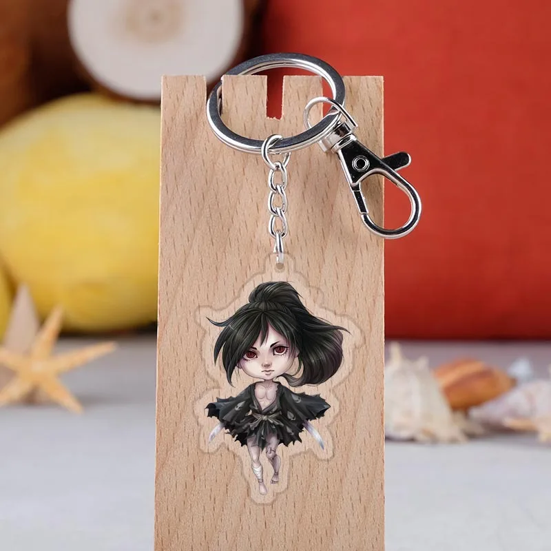 

Free shipping 15 Styles Anime Dororo Keychain Acrylic Keyring Chaverio Llavero