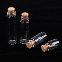 5pcs 5101520ml christmas wish bottles small empty clear glass bottles vials for holiday wedding home decoration gifts bottle