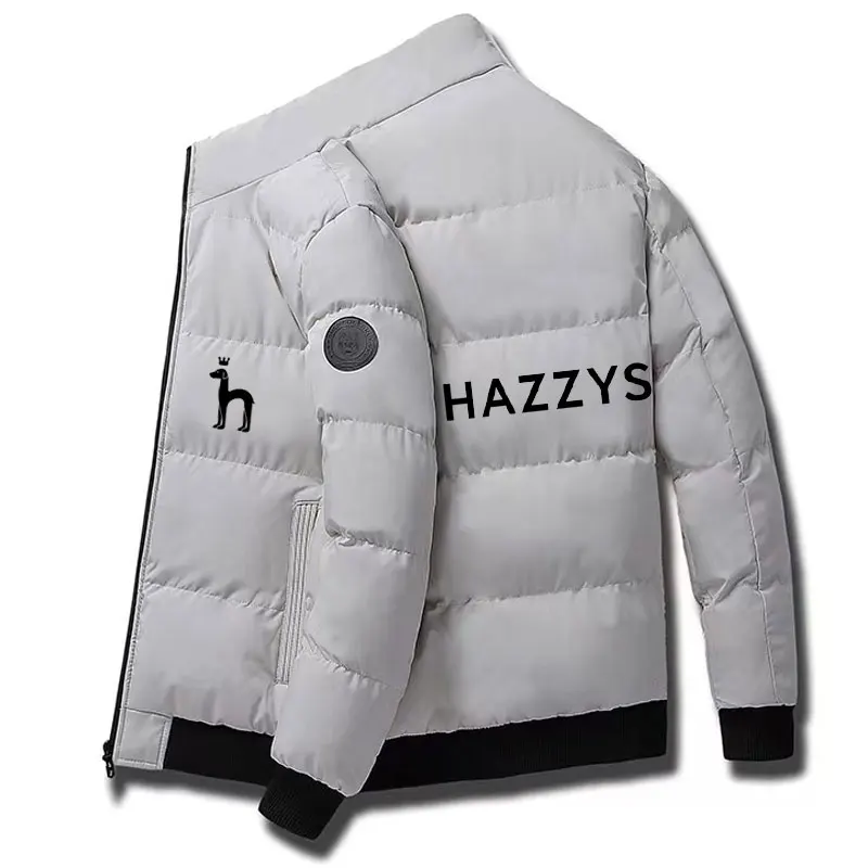 Autumn Winter 2022 Fashion HAZZYS Casual Warm Hooded Jacket Waterproof Wind proof Breathable Jacket Casual High quality coat