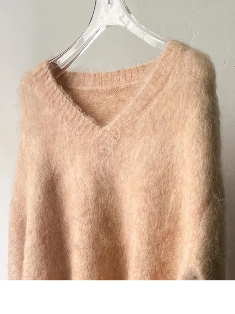 Европейский и американский осенне-зимний новый пуловер женский свободный свитер