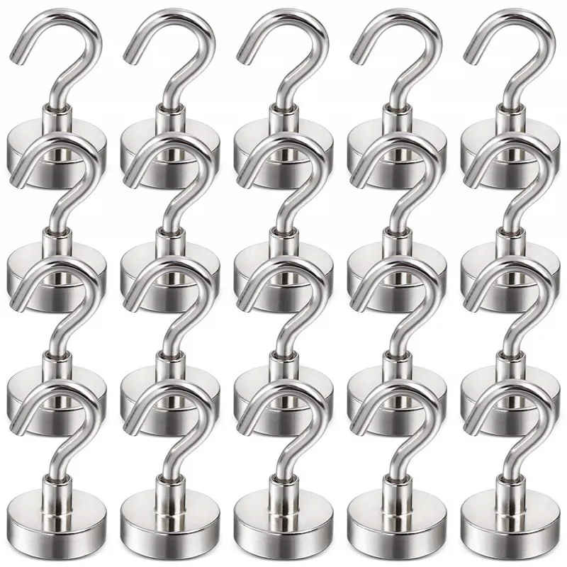 

Магнитные круизные крючки, прочные Магнитные Крючки для кухни, дома, рабочего места, офиса и гаража, комплект из 20 штук