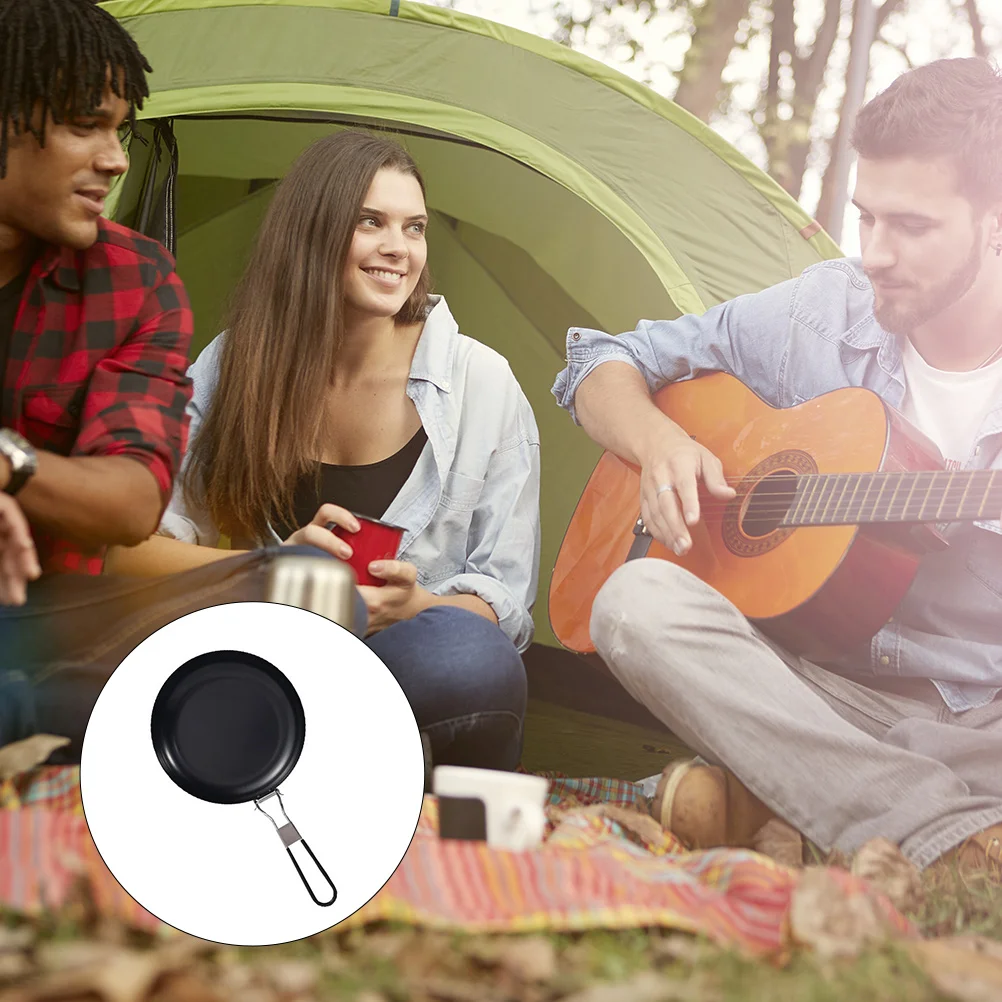 9-дюймовая легкая сковорода с антипригарным покрытием со складной ручкой