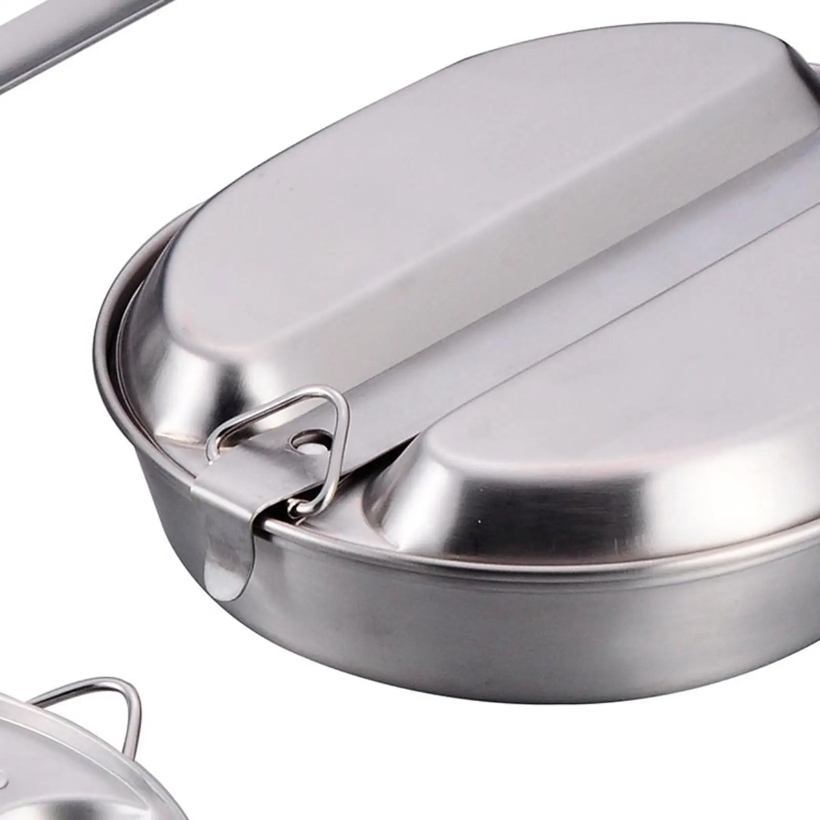 Многофункциональный Ланч-бокс Из Нержавеющей Стали Герметичный Прямоугольный