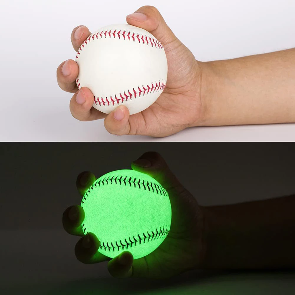

9 Inch Glow In The Dark Noctilucent Baseball Official Size Luminous Ball Gifts For Leagues Coaches Parents Sports Entertainment