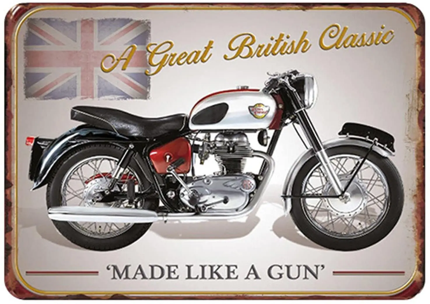 

Motorcycle Metal Sign Retro Iron Painting Bar Garage Gas Station Home Decor Vintage Plaque Wall Sticker 20x30cm I