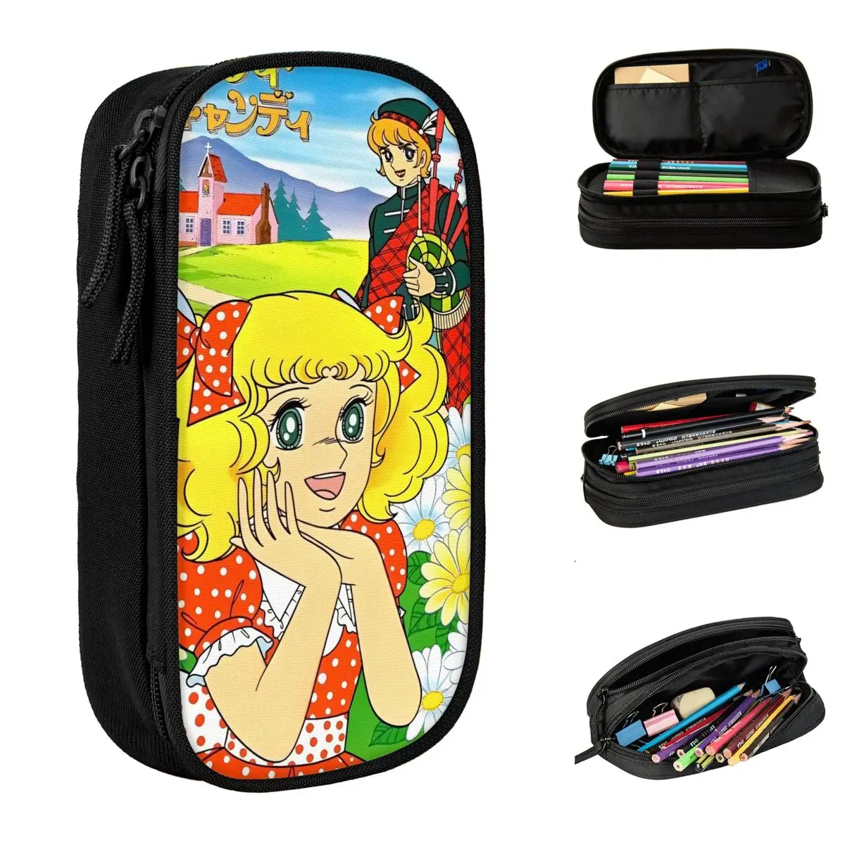 Карамельные конфеты Манга Аниме милый карандаш женский Японский держатель для