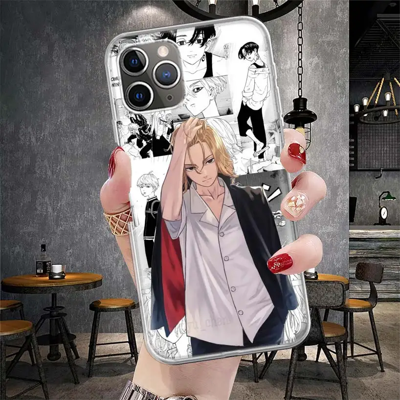 Мягкий чехол для телефона с аниме Токио Aevengers IPhone 11 13 16 Pro MAX 15 + 14 Plus 12 Mini X XS Apple 8 7 SE