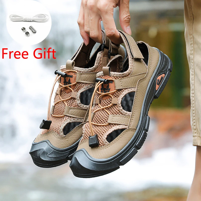 

2022 Breathable Water Shoes For Men Climbing Hiking Upstream Shoes Men Outdoor Beach Swimming Shoes Barefoot Sneakers