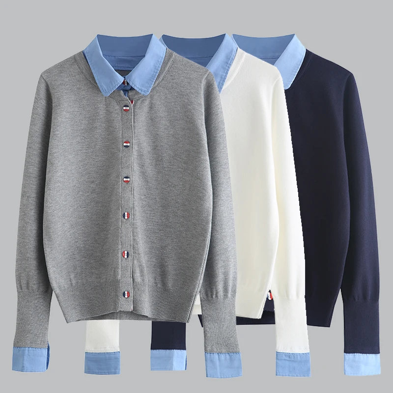 

Y2k 2023 Korean Fashion Cardigan For Woman Knitwears Sweaters Autumn Winter Tops Kawaii Womens Clothing Long Sleeve Knit Clothes