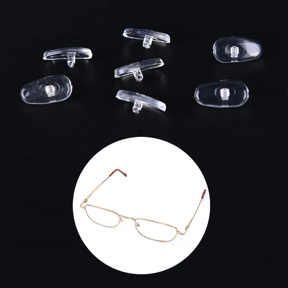

50 Pairs Soft Silicone Glasses Nose Pads Eyeglass Nose Pads Non-slip Nose Pads for Glasses Eyeglasses Eyewear Accessories