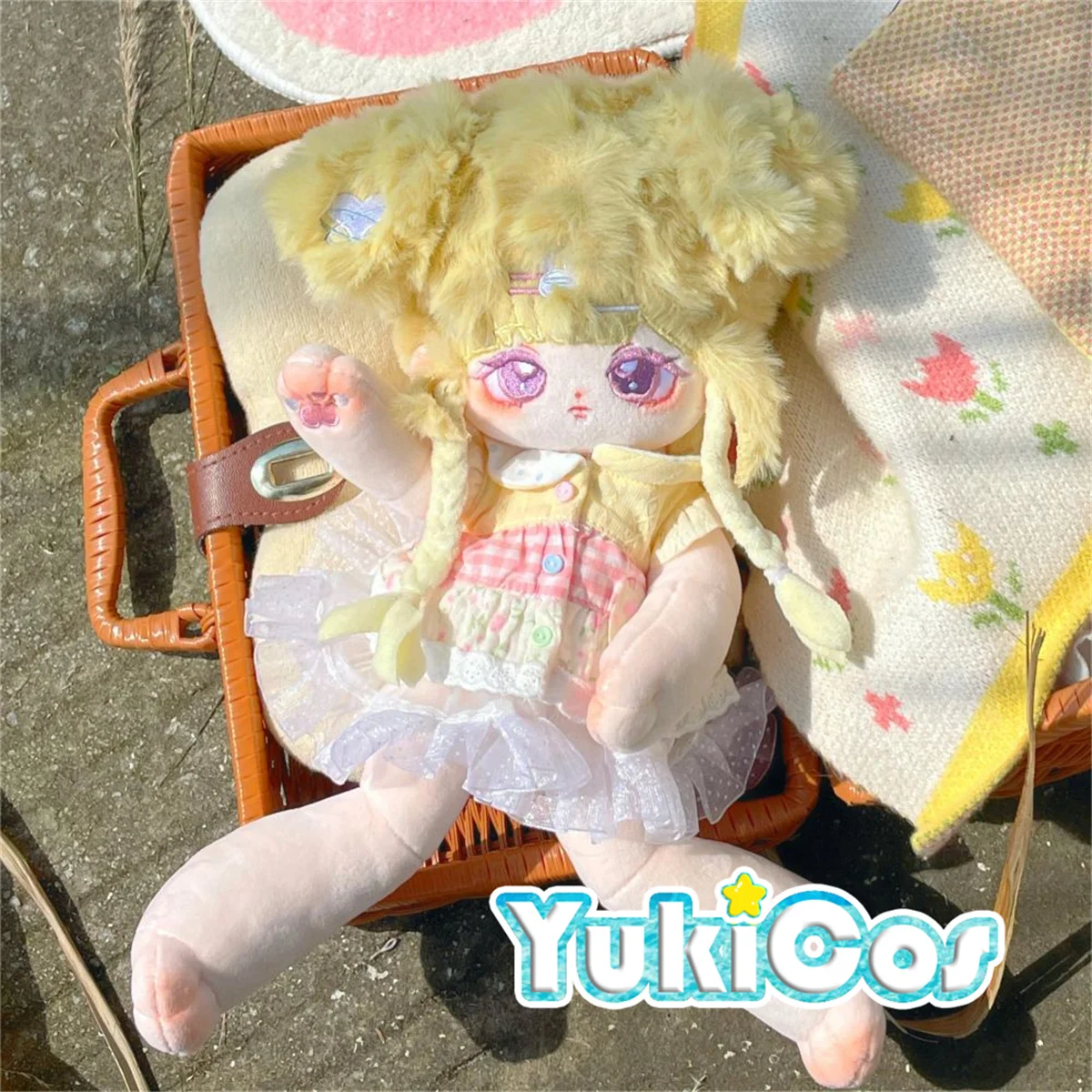 Плюшевый плюшевый пирог Ningmeng BK желтые волосы 30 см