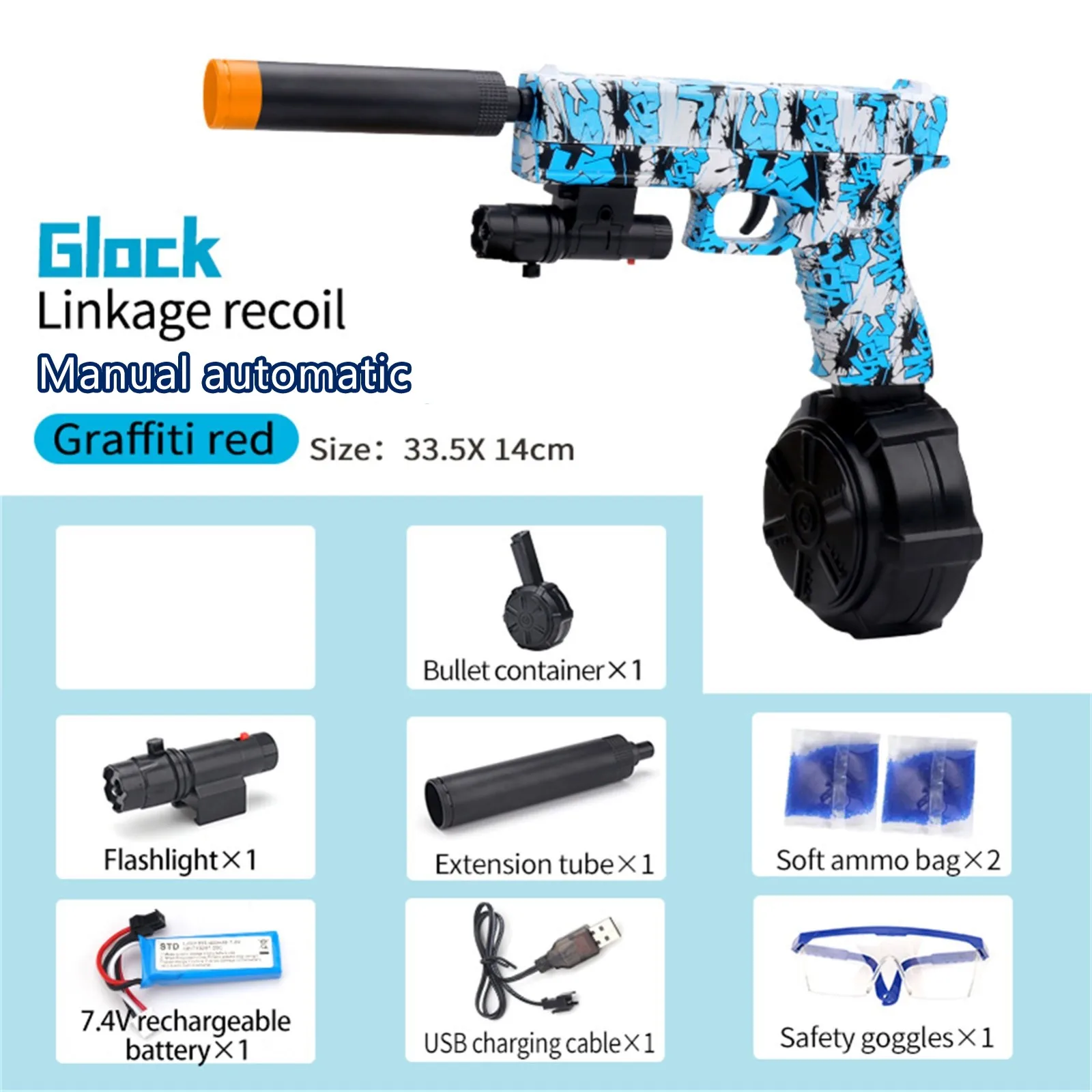 

Electric Highly Assembled Toy For Outdoor Activities Games Water Beads Guns For Kids Age 12+