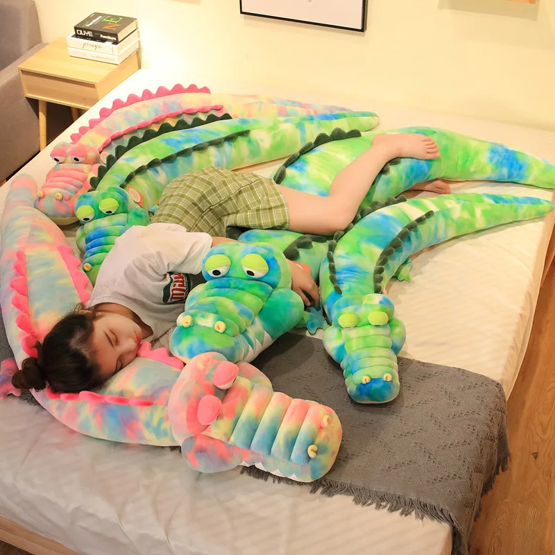 

Cartoon Magic Color Crocodile Plush Toys Pillow Doll Soft Stuffed Animals Pillow Dolls Children Girl Birthday Gift Home Decor