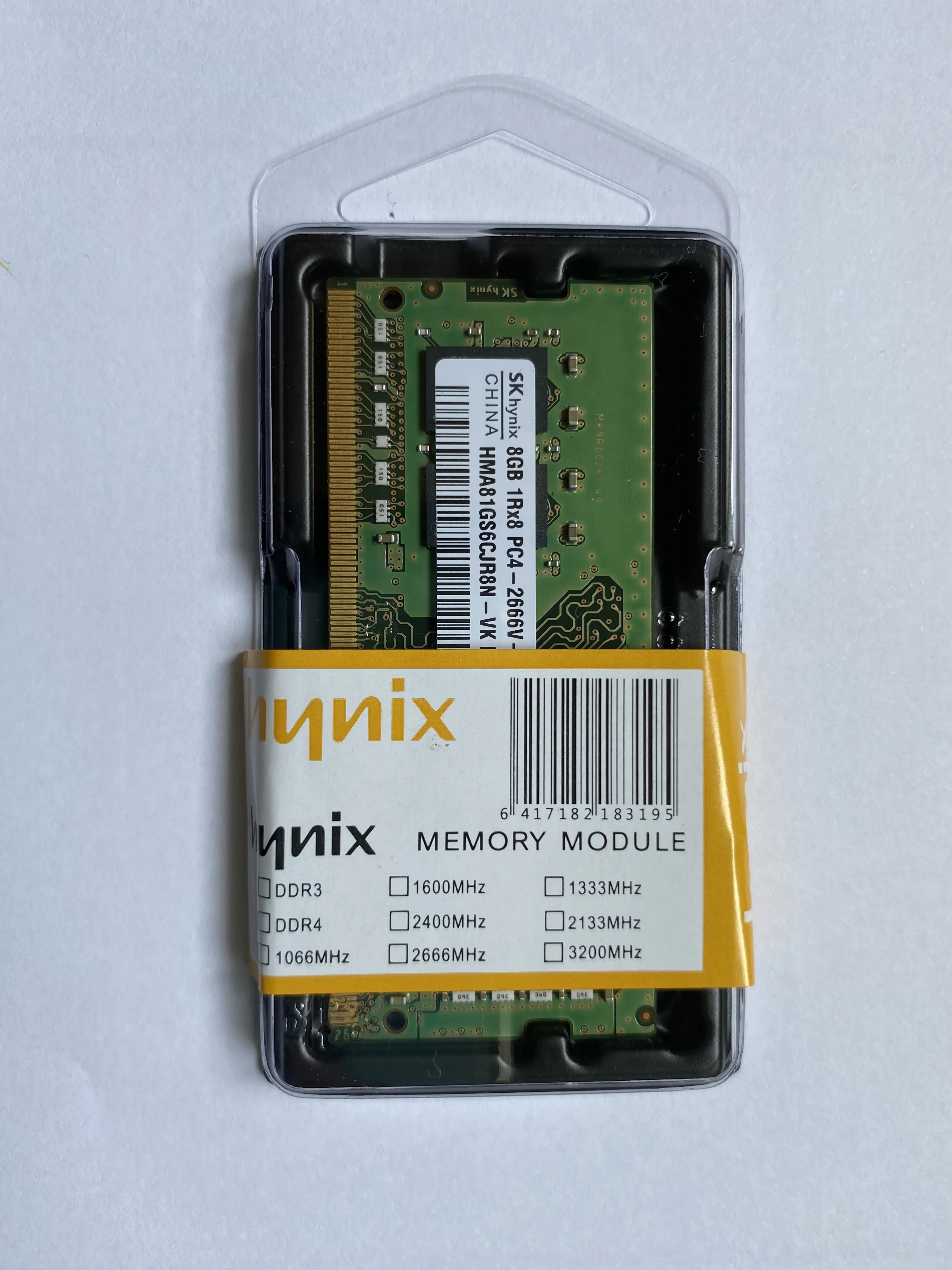 

8GB 1RX8 PC4-2666V-SA1-11 HMA81GS6CJR8N-VK для Hynix ноутбуков компьютеров модулей памяти
