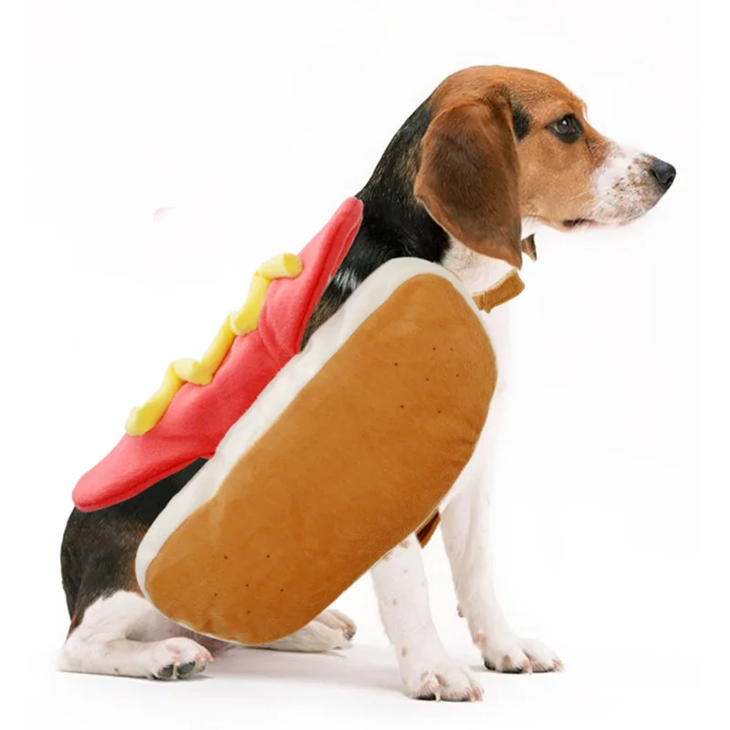 

hot dog pet clothing new hamburger cartoon dog cat pet clothing dog clothing clothes petproducts stitch dog clothes dog jacket