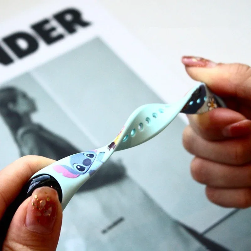 Цифровые Детские часы Disney Stitch фигурки аниме светящиеся спортивные с сенсорным